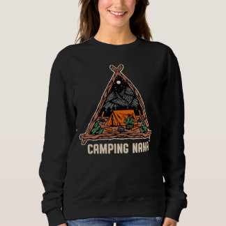Camping Oma Camper Naturcamping Bäume Oma Outdoor Sweatshirt