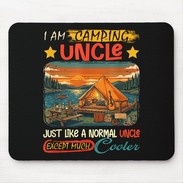 Camping Onkel Definition viel cooler Vatertag Mousepad (Vorne)