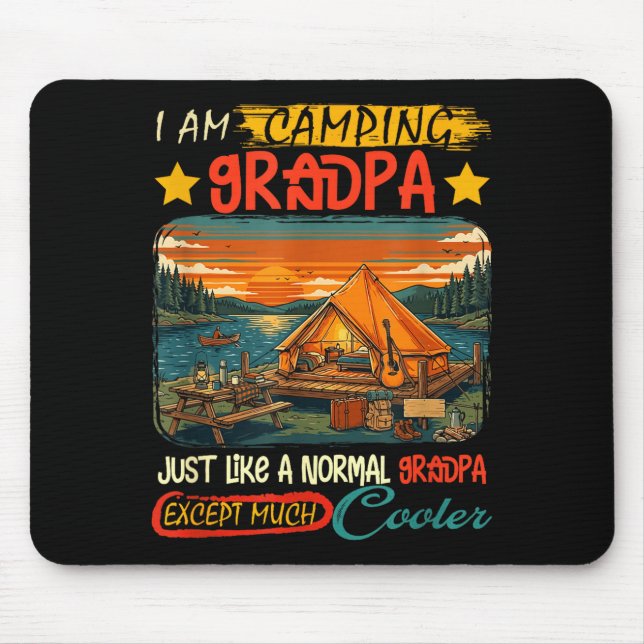 Camping-Opa Definition viel cooler Vater Mousepad (Vorne)