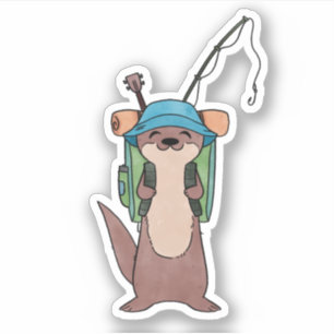 Camping Otter Aufkleber