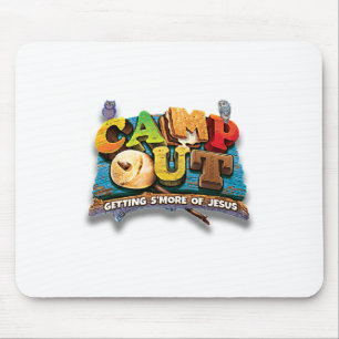Camping-Out 'Mehr von Jesus bekommen. Ein cooler S Mousepad