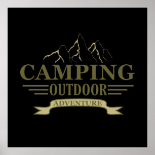 Camping Outdoor Abenteuer Poster
