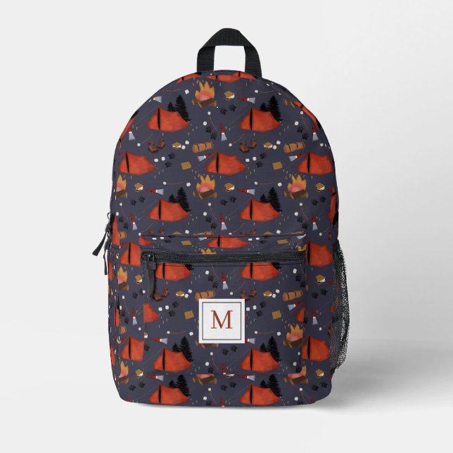 Camping Outdoor Adventure Sommerfeuer Bedruckter Rucksack (Vorderseite)