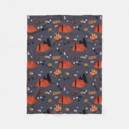 Camping Outdoor Adventure Sommerfeuer Fleecedecke