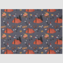 Camping Outdoor Adventure Sommerfeuer Seidenpapier