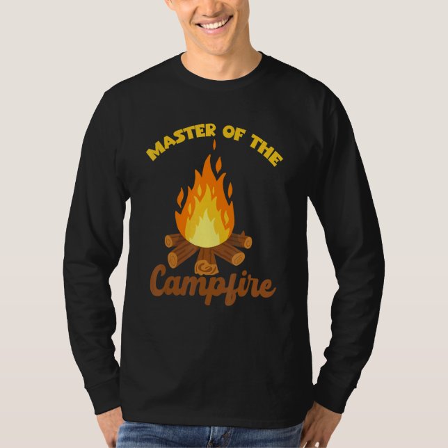 Camping Outdoor Designs Master Of The Campfire T-Shirt (Vorderseite)