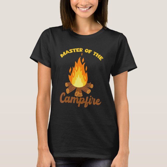 Camping Outdoor Designs Master Of The Campfire T-Shirt (Vorderseite)