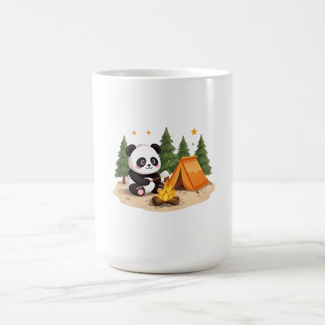 Camping-Panda Kaffeetasse (Mittel)