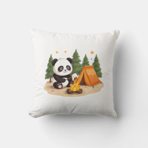 Camping-Panda Kissen