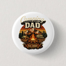 Camping Papa Est. 2026 Personalisierter Knopf Button