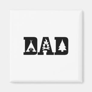 Camping Papa Vatertag Outdoor Bushcraft Camper  Magnet