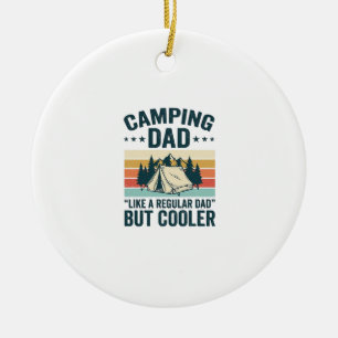 Camping Papa Vintage Retro Outdoor Vector Shirt De Keramik Ornament