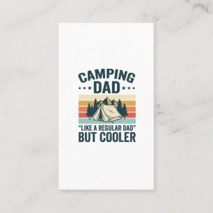 Camping Papa Vintage Retro Outdoor Vector Shirt De Visitenkarte