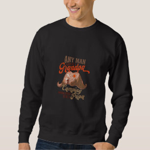 Camping Papa Vintage Wohnwagen Sweatshirt