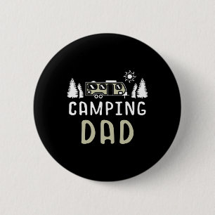 Camping Papa Wanderlust Natur Camper Sternengucker Button