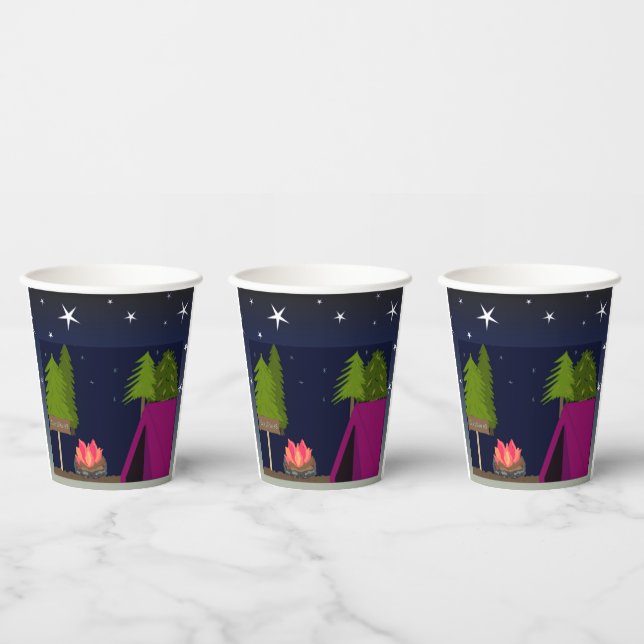 Camping Paper Cups Pappbecher (Multi)