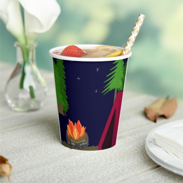 Camping Paper Cups Pappbecher (In Situ)