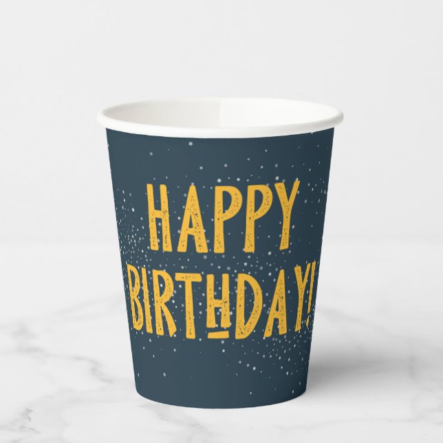 Camping Party Cups | Happy Birthday Pappbecher (Links)