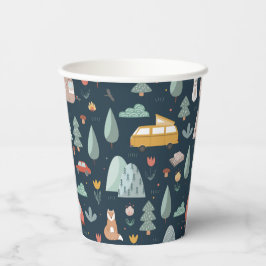 Camping Party Cups | Waldszene Pappbecher