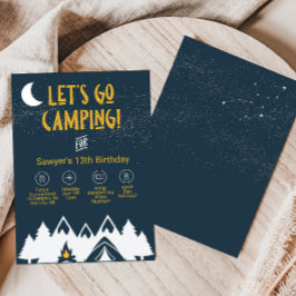 Camping Party Einladung