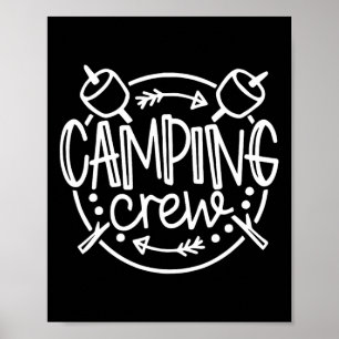 Camping-Passende Hemden für Familie Camper-Gruppe Poster