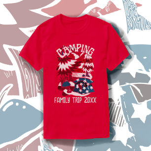 Camping Patriotic Familienreise Jahr T - Shirt