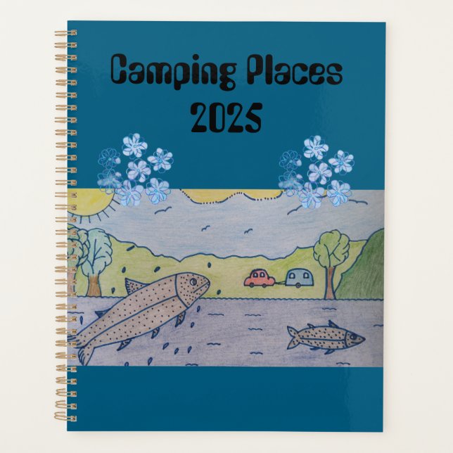 Camping Places 2025 Planer (Vorderseite)