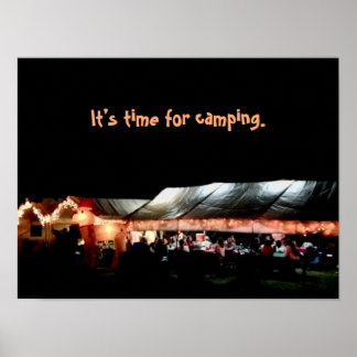 Camping-Plakat Poster