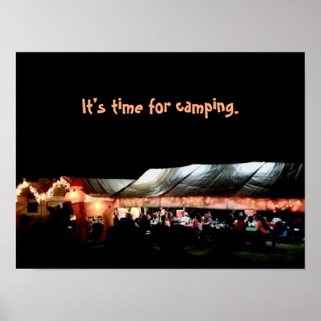 Camping-Plakat Poster (Vorne)