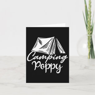 Camping Poppy Camper Familie Matching Camp Trip Karte