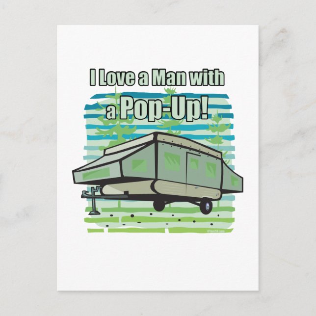 Camping PopUp Postkarte (Vorderseite)