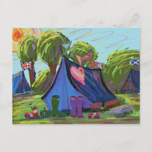 Camping Postkarte