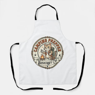 Camping Prepper Bushcraft Katze Camping Prepper Bu Schürze