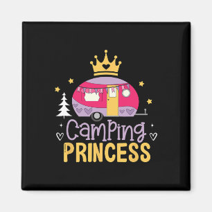 Camping Prinzessin Camper Outdoor Abenteurerin Erk Magnet