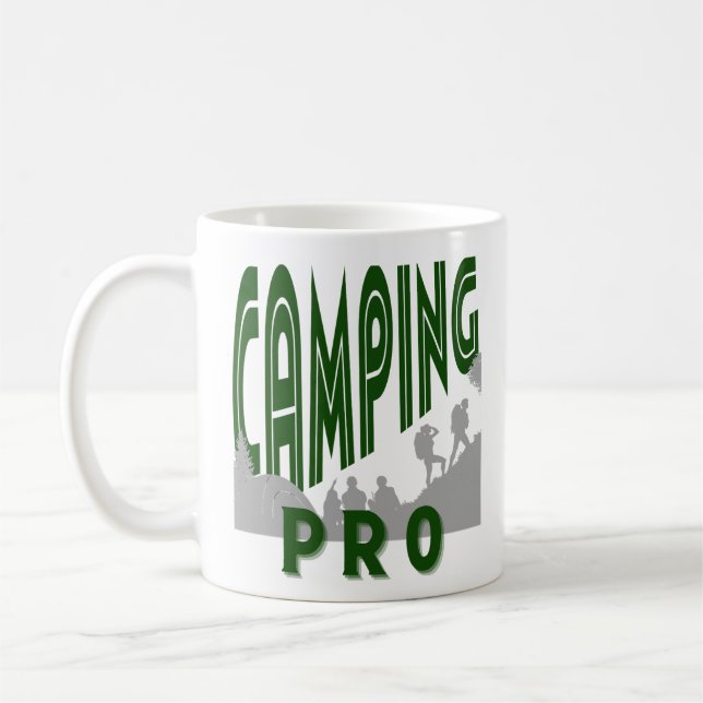 Camping pro print für ihn - beruflicher Camper Kaffeetasse (Links)