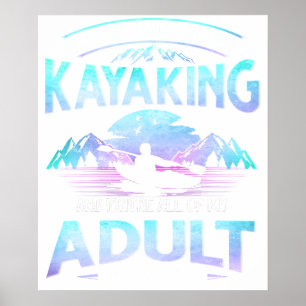 Camping - Probleme eines alten Mannes. Poster