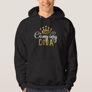 Camping Queen Diva Funny Camper Girl Camp Hoodie