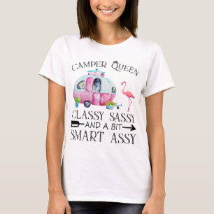 Camping Queen klassische Sassy und ein bisschen sc T-Shirt