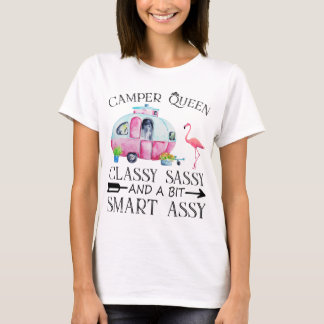 Camping Queen klassische Sassy und ein bisschen sc T-Shirt