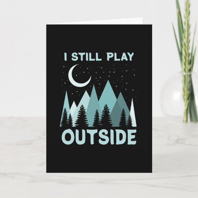Camping Quote Urlaub Karte (Vorderseite)