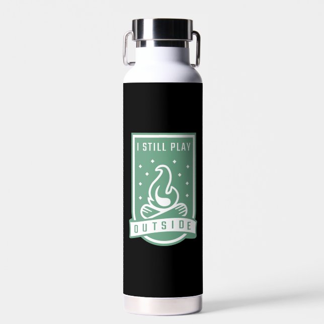 Camping Quote Urlaub Trinkflasche (Vorne)