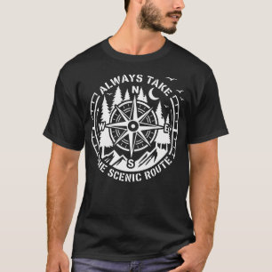 Camping-Reise-Abenteuer-Wandern-Wilder-Wald T-Shirt