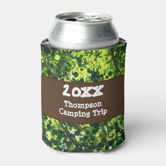 Camping Reise Grüne Leaf Wiedersehen Urlaub Dosenkühler (Kanne Vorderseite)