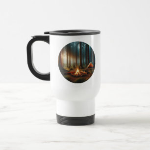 Camping-Reise-Tasse mit einem Campingplatz Reisebecher