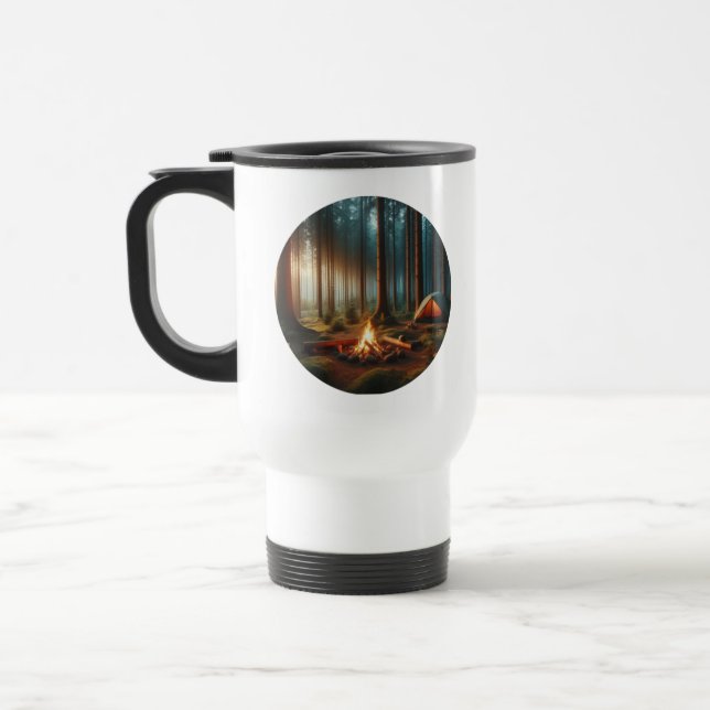 Camping-Reise-Tasse mit einem Campingplatz Reisebecher (Links)