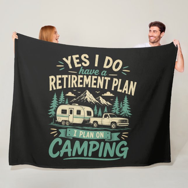 Camping-Rentenplan Fleecedecke (Beispiel)