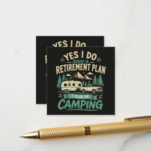 Camping-Rententplan Begleitkarte