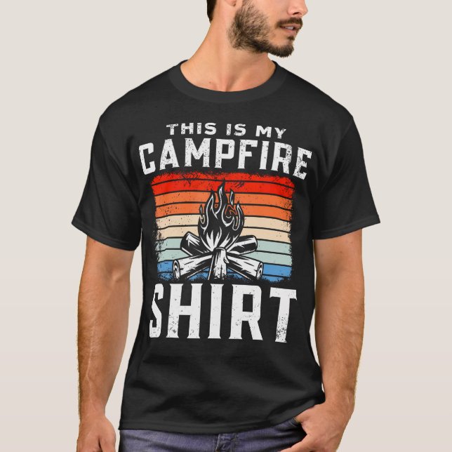 Camping Retro Vintage This Is My Campfire Shirt (Vorderseite)