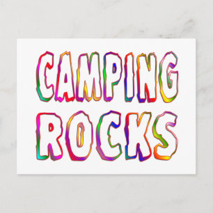 Camping Rocks Postkarte