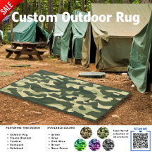 Camping Rug | Camouflage Rug | Camouflage Rug Patt